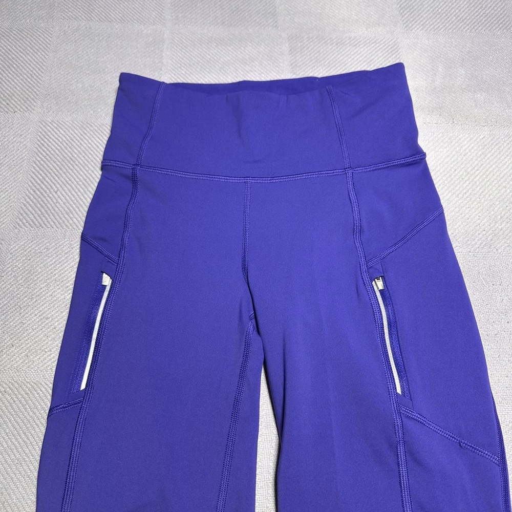 Athleta Rainier Bootcut Pants Womens Size XS Purple Flare High Rise Athleisure - Picture 2 of 16